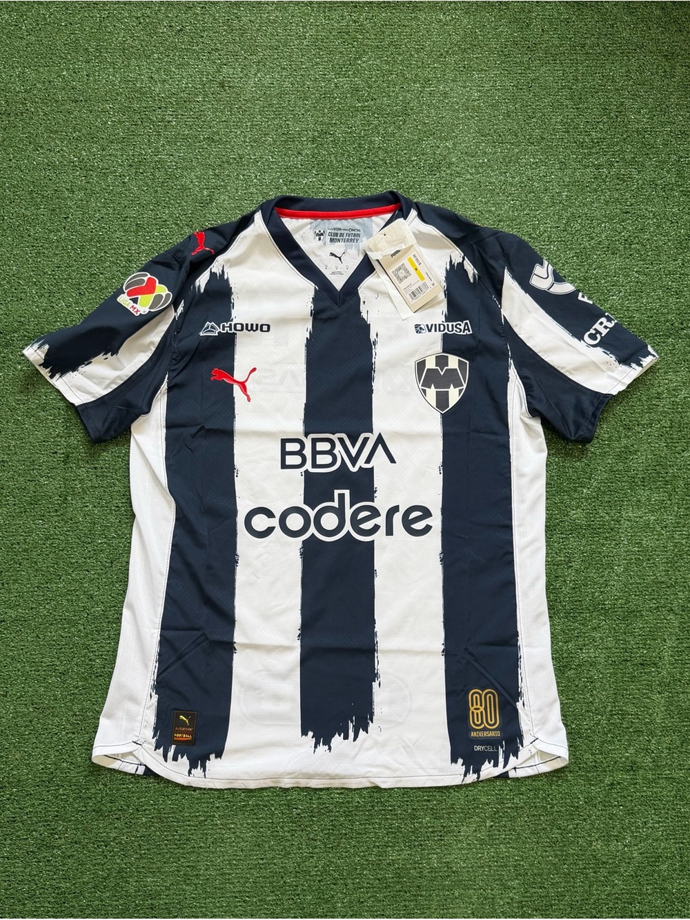 Rayados de Monterrey 2025/26 Home Soccer Jersey Size Men’s Medium NWT AUTHENTIC